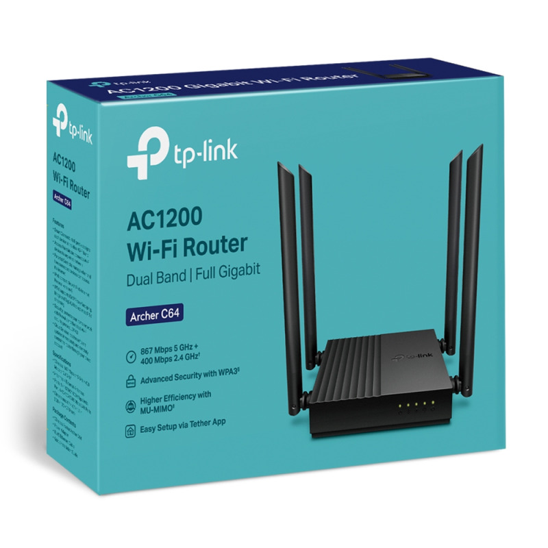 Router Inalámbrico AC 1200 / Doble Banda MUMIMO / 1 puerto WAN 10/100/1000 Mbps / 4 puertos LAN 10/100/1000 Mbps / Compatible con EasyMesh / Administración Web o App Tether image 8